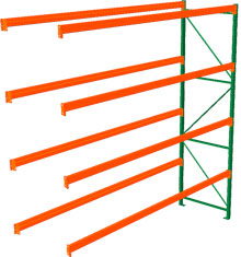 Seismic Pallet Rack - 42"D x 192"H x 144"W Adder, 4 Beam Levels, 5520 lb. Cap./Level