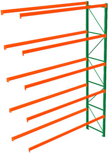 Pallet Rack Adder - 144w x 42d x 216h, 5 Beam Levels - 8020 Cap. Beams