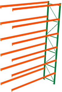 Pallet Rack Adder - 144w x 42d x 216h, 6 Beam Levels - 8020 Cap. Beams