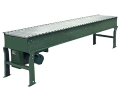 Live Roller Spool Conveyor - 30"W x 25'L, 1.9" Rollers