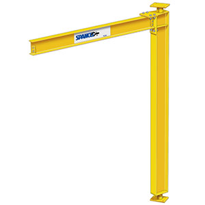 Full Cantilever Mast Jib Crane - 3 Ton Cap., 16' Span, 10' Ht.