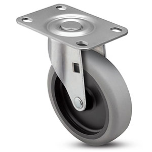 Swivel Caster - 5" x 0.94" TPR Wheel, 130 lb. Cap.