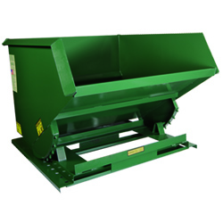 Narrow Width Self Dumping Hopper - 2 Cu. Yd. Cap., 6,000 lb. Cap.