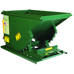 Formed Base Self Dumping Hopper - 1 Cu. Yd. Cap., 2,000 lb. Cap.