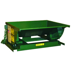 Low Profile Self Dumping Hopper - 1/4 Cu. Yd. Cap., 4,000 lb. Cap.