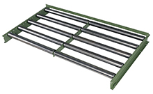 Drum roller for double 30-gallon vertical drum cabinet