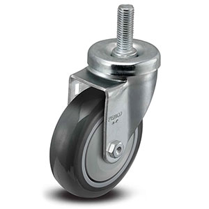 Swivel Stem Caster - 4" x 1.25" TPU Wheel, 275 lb. Cap.