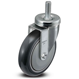 Swivel Stem Caster - 5" x 1.25" TPU Wheel, 350 lb. Cap.