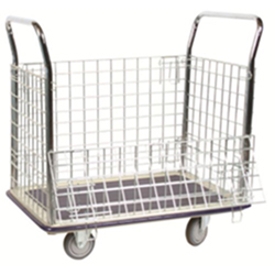 4 Sided Wire Panel Truck with Removable Sides - 23" x 35" - 660 lb. Cap.