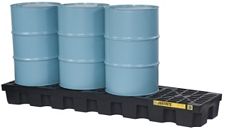 4 Drum In-Line Spill Control Pallet - 100% Recycled, 284 L Cap.