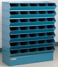 Sectional Bin Storage, 35 Compartment, 37"W x 13"D x 42"H