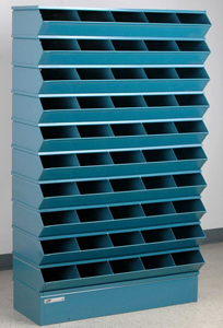 Sectional Bin Storage, 50 Compartment, 37"W x 13"D x 60"H