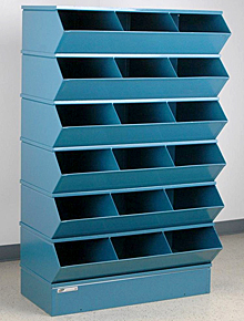 Sectional Bin Storage, 18 Compartment, 37"W x 20"D x 63"H