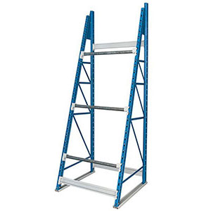 Spool Storage Rack - 48"W x 36"D x 99"H, 3 Axles, Starter Unit