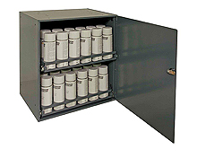 Aerosol Can Storage Cabinet - 20-5/16"W x 15-7/8"D x 21-7/8"H, 2 shelves