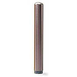 Stainless Steel Bollard - 4" OD x 24"H, w/Threaded Base and Mount Bolts
