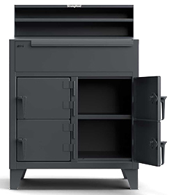 Multi-Person Locker Desk - 36"w x 28"d x 42"h