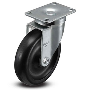 Swivel Caster - 5" x 1.25" Polypropylene Wheel, 325 lb. Cap.