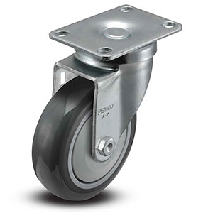 Swivel Caster - 4" x 1.25" TPU Wheel, 275 lb. Cap.