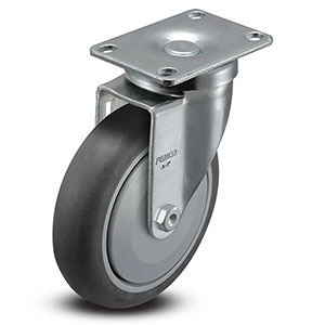 Swivel Caster - 5" x 1.25" TPR Wheel, 325 lb. Cap.