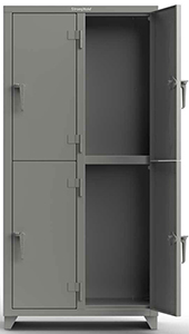 Extra Heavy Duty Locker, 4 Compartment, 36"W x 18"D x 75"H