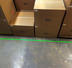 Laser Line Projector - Green, 3:1 Projection Ratio; 1" to 3"W Line, 3R Classified