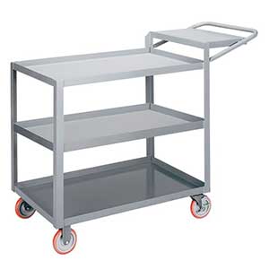 Order Picking Cart - 3 Shelves, 24"W x 48"L, Lip Top