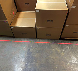 Laser Line Projector - Red, 3:1 Projection Ratio; 1" to 3"W Line, 3R Classified