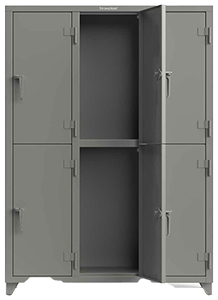 Extra Heavy Duty Locker, 6 Compartment, 54"W x 18"D x 75"H