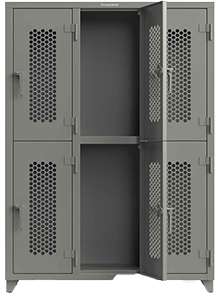 Extra Heavy Duty Locker, Ventilated, 6 Compartment, 54"W x 18"D x 75"H