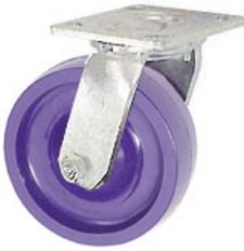 40 Series Swivel Caster - 5" x 1-1/2" Solid Urethane Wheel - 330 lb. Cap.