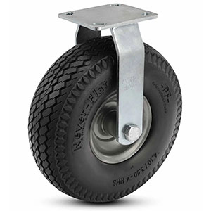 Rigid Caster - 8.58" x 2.86" Never-Flat Foam Wheel, 350 lb. Cap.