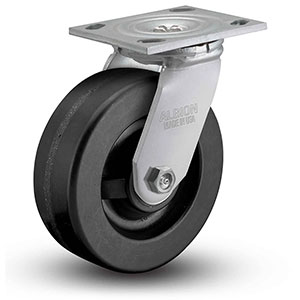 Swivel Caster - 6" x 2" Phenolic Wheel with Crowned Tread, 7.25" Mount Ht., 1200 lb. Cap.