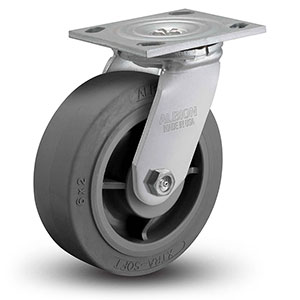 Swivel Caster - 8" x 2" TPE Wheel, .75" Kingpin, 675 lb. Cap.