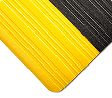 Tuf Sponge Black w/Yellow Borders 3/8in x 2ft x 3ft