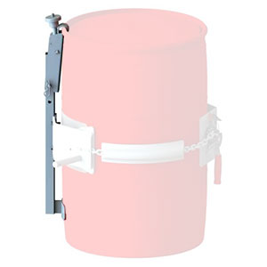 Top Rim Clamp Kit for Rimmed 55 Gal. Plastic Drum, Stainless Steel