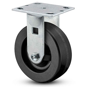 Rigid Caster - 4" x 2" Phenolic Wheel with Flat Tread, 800 lb. Cap.