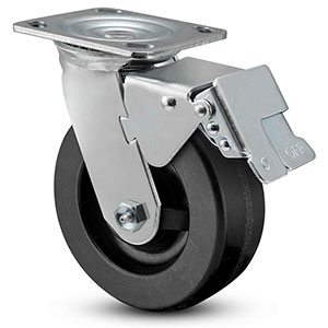 Swivel Caster with Total Lock - 4" x 2" Phenolic Wheel, 800 lb. Cap.