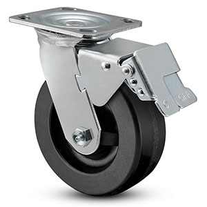 Swivel Caster with Total Lock - 8" x 2" Phenolic Wheel, 1250 lb. Cap.
