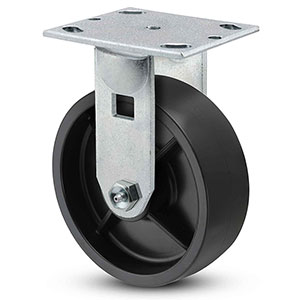 Rigid Caster - 5" x 2" Polypropylene Wheel, 600 lb. Cap.