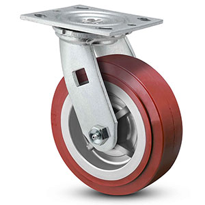 Swivel Caster - 4" x 2" TPU Wheel, 500 lb. Cap.