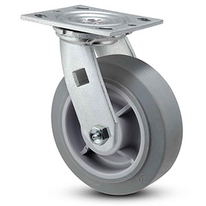 Swivel Caster - 8" x 2" TPR Wheel, 600 lb. Cap.