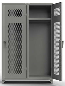Extra Heavy Duty Locker, Ventilated, 2 Compartment, 48"W x 24"D x 75"H