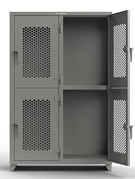 Extra Heavy Duty Locker, Ventilated, 4 Compartment, 48"W x 24"D x 75"H