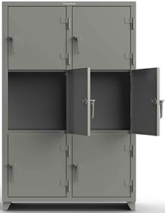 Extra Heavy Duty Locker, 6 Compartment, 48"W x 24"D x 75"H