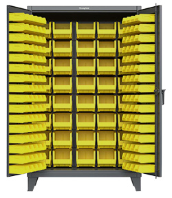 Bin Cabinet - 36"W x 24"D x 72"H w/ 126 Bins