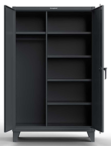 Wardrobe Cabinet with 5 Adjustable Shelves - 60"W x 24"D x 72"H
