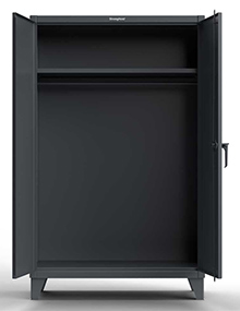 Wardrobe Cabinet with Full Width Rod and 1 Adjustable Shelf - 48"W x 24"D x 72"H