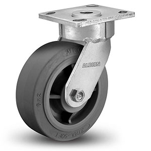 Swivel Caster - 8" x 2" TPE Wheel, Maintenance-Free, 675 lb. Cap.