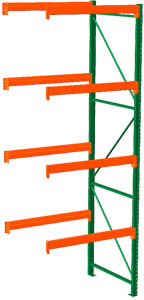 Pallet Rack Adder - 48w x 42d x 144h, 4 Beam Levels - 8400 Cap. Beams